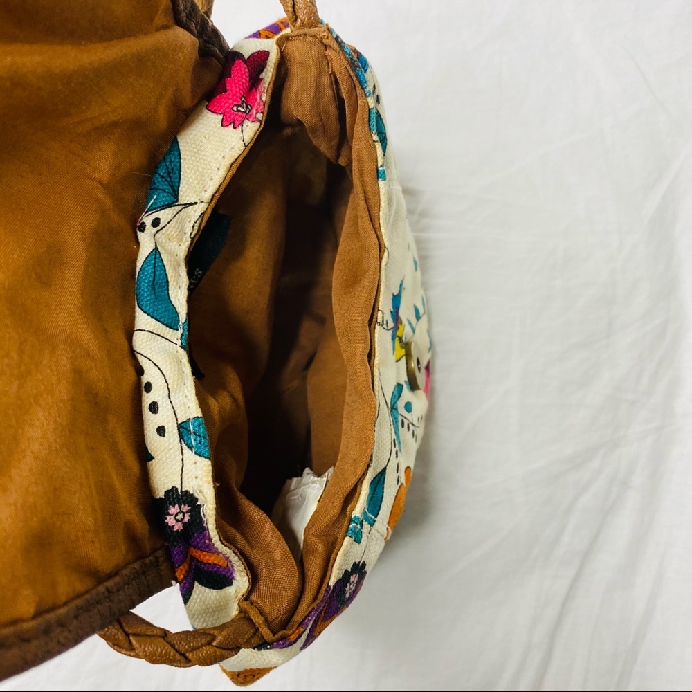 Blanco crossbody small tan floral bag ladies. - Picture 8 of 11